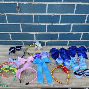 Colorful Bow and Headband Set